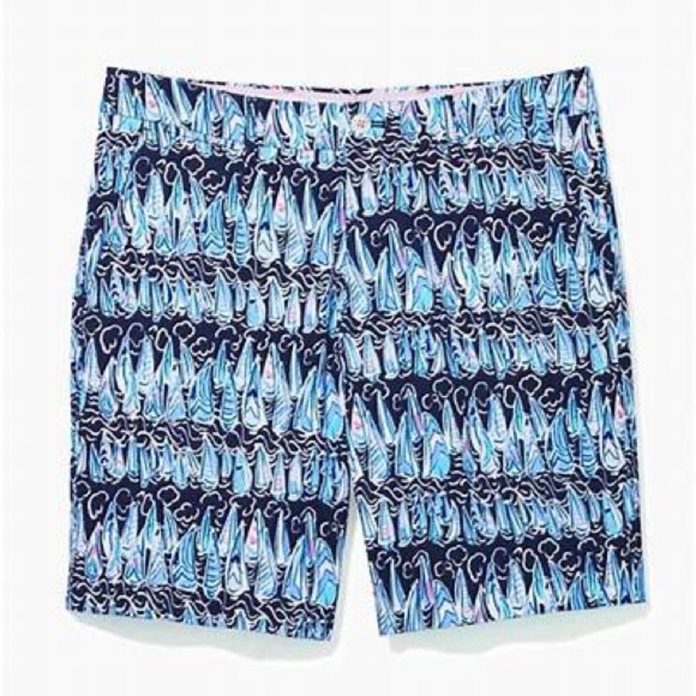 NWT Lilly Pulitzer Men’s 9” Beaumont Low Tide Navy Sails and Stripes- 40R